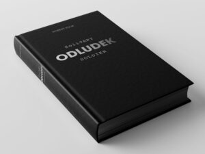 Czarna okładka książki ODLUDEK, ekskluzywna wersja limitowana, oprawa twarda, czarne brzegi stron